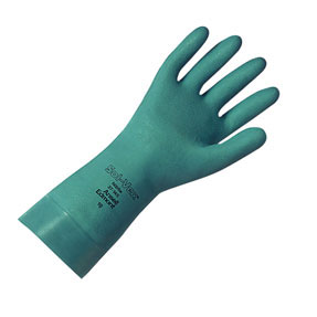 18" Sol-Vex Nitrile chemical resistant gloves
